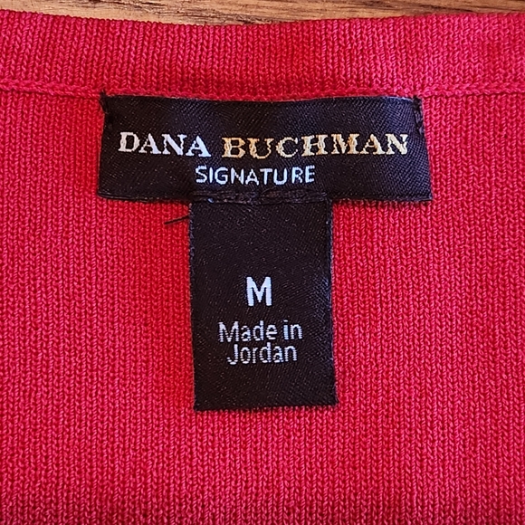 Dana Buchman square Neckline Knit Tank Top Size M Color Red - Picture 2 of 11